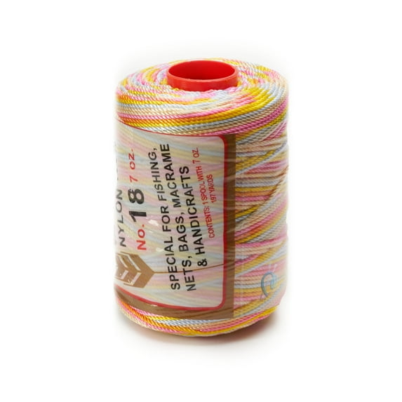 Espiga No.18 Variegated - 100% Nylon Omega String Cord for Knitting and Crochet - 31 Baby Hues