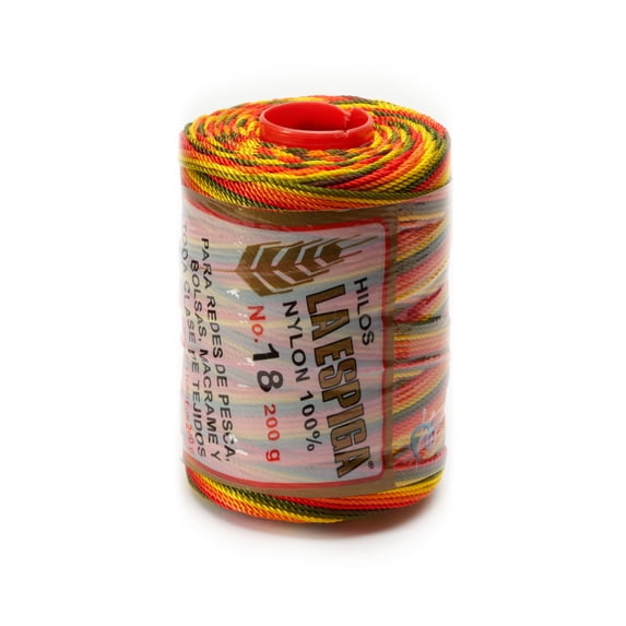 Espiga No.18 Variegated - 100% Nylon Omega String Cord for Knitting and Crochet - 55 Autumn