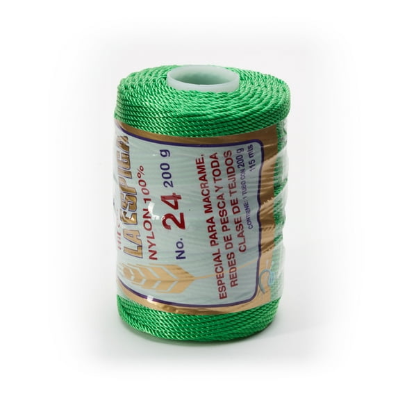 Espiga No.24-100% Nylon Omega String Cord for Knitting and Crochet - 24 Lime