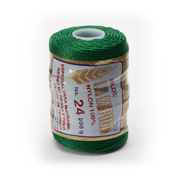 Espiga No.24-100% Nylon Omega String Cord for Knitting and Crochet - 53 Green