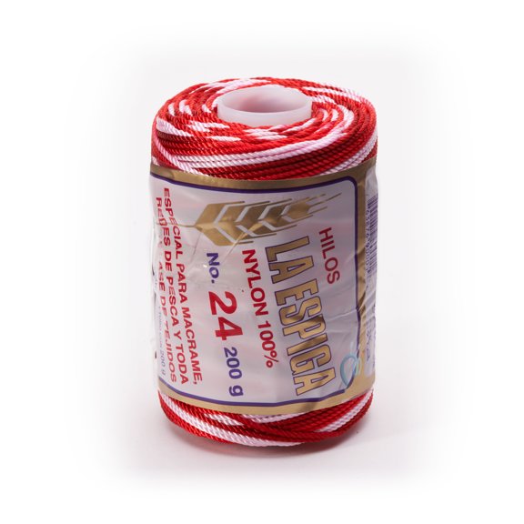 Espiga No.24-100% Nylon Omega String Cord for Knitting and Crochet - 61 Carnation
