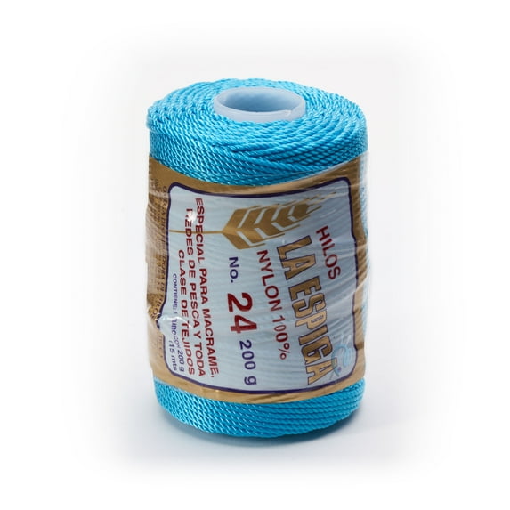 Espiga No.24-100% Nylon Omega String Cord for Knitting and Crochet - 80 Turquoise