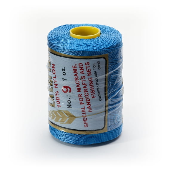 Espiga No. 9-100% Nylon Omega String Cord for Knitting and Crochet - 29 Azure Blue