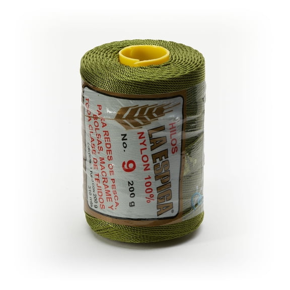Espiga No. 9-100% Nylon Omega String Cord for Knitting and Crochet - 36 Olive Green