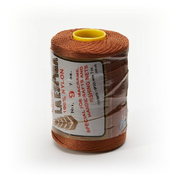 Espiga No. 9-100% Nylon Omega String Cord for Knitting and Crochet - 40 Brick
