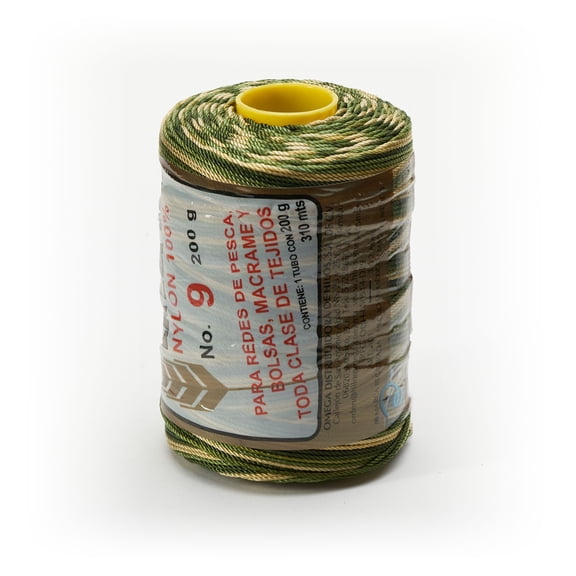 Espiga No. 9-100% Nylon Omega String Cord for Knitting and Crochet - 67 Green Hues