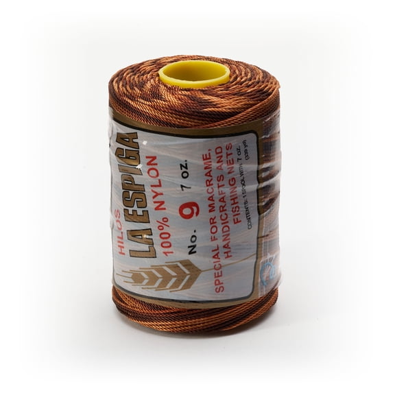Espiga No. 9-100% Nylon Omega String Cord for Knitting and Crochet - 72 Brown Hues