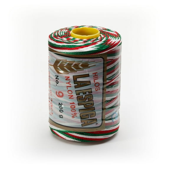 Espiga No. 9-100% Nylon Omega String Cord for Knitting and Crochet - 75 Christmas