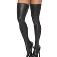 thumbnail image 1 of Espiral Sexy Wet Look Thigh High 1017 Black, 1 of 4