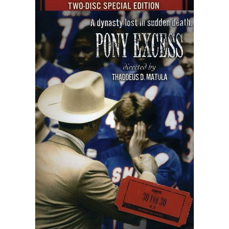 Espn Films 30 for 30 Pony Excess DVD Team Marketing Documentary