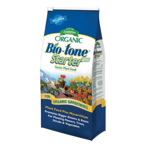 Espoma Organic Bio-tone Starter Plus 4-3-3 Natural Starter Plant Food with Endo & Ecto Mycorrhizae, 4lb