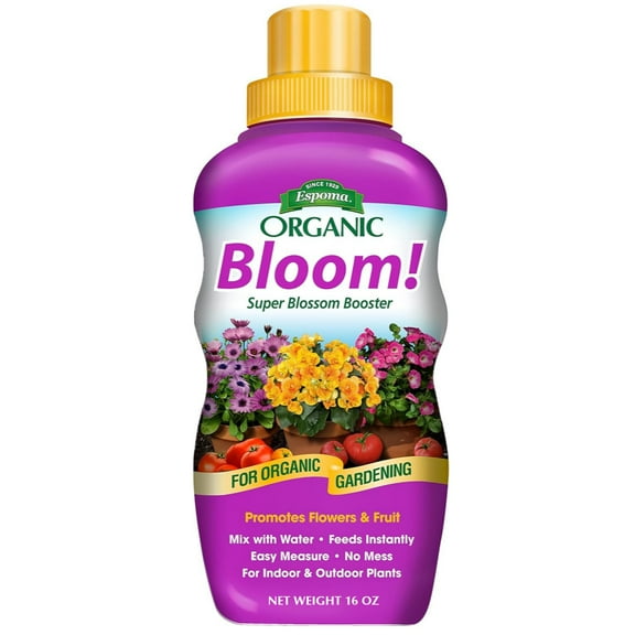Espoma Bloom! Liquid Plant Food, Natural & Organic Super Blossom Booster, 16 fl oz