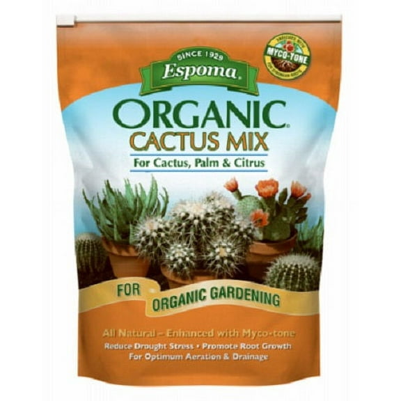 Espoma CA4 4 Quart Bag Of Organic Cactus, Palm, & Citrus Succulent Potting Mix - Quantity of 9