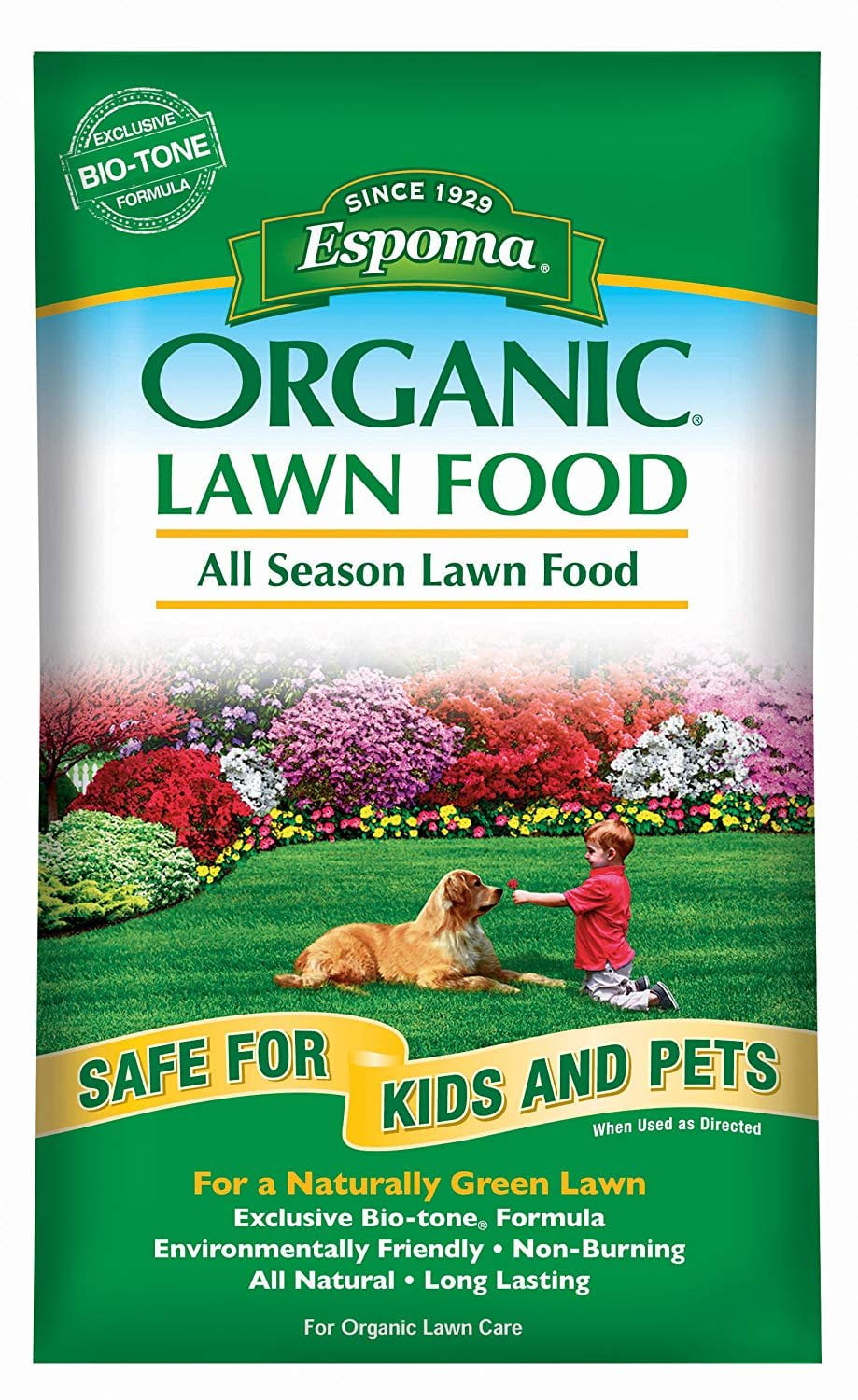 Espoma EOLF28  Organic All Season Lawn Food, 28-Pound