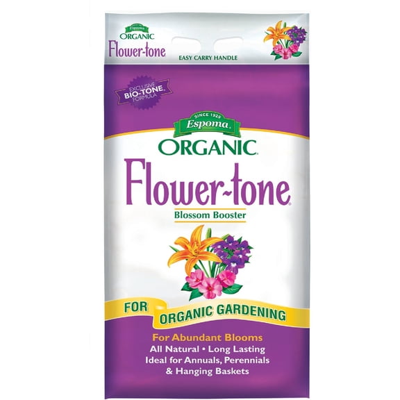 Espoma Flower-Tone Flower Fertilizer - Natural, 3-4-5 NPK - 18-Pound — Outdoor & Indoor Plant Use, Easy Application