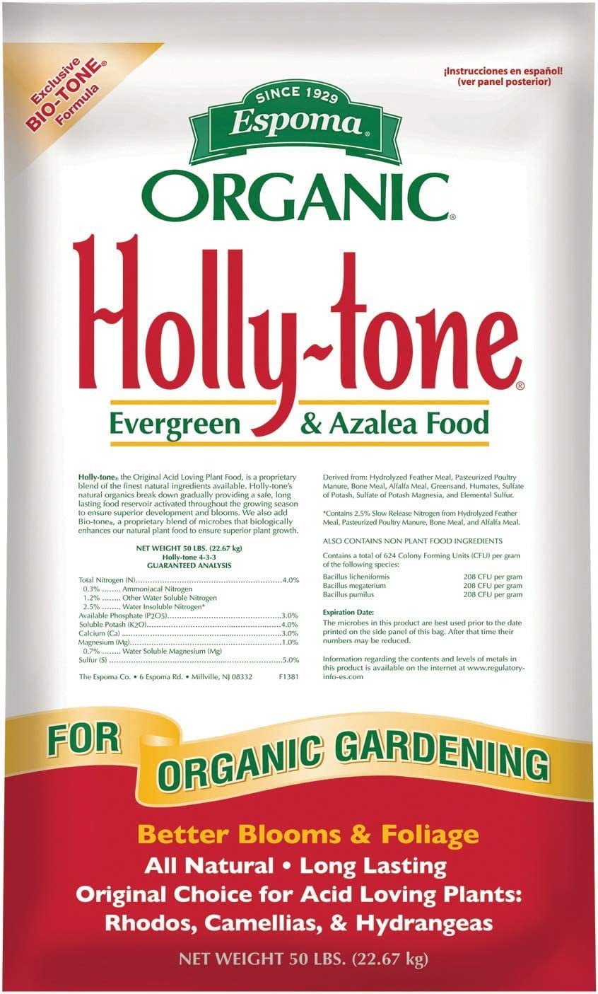 Espoma HT50 Organic 4-3-4 Holly Tone Fertilizer, 50 lb