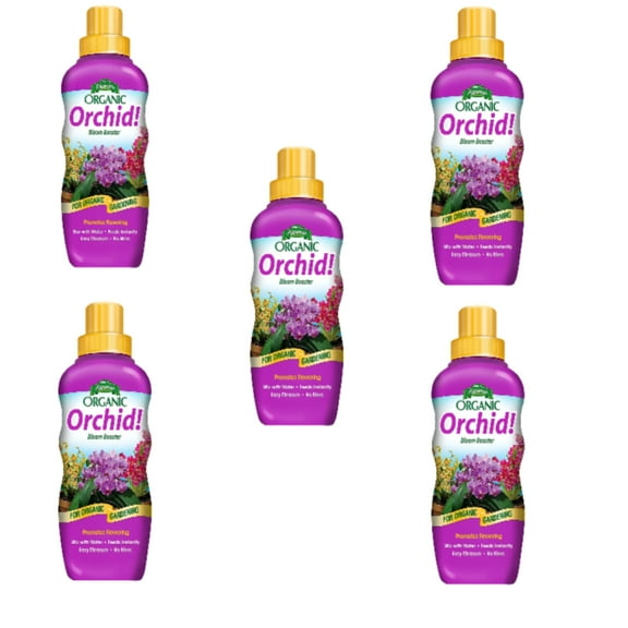 Espoma Orchid! Liquid Plant Food, Natural & Organic Bloom Booster for Orchids, 8 fl oz, Pack of 5