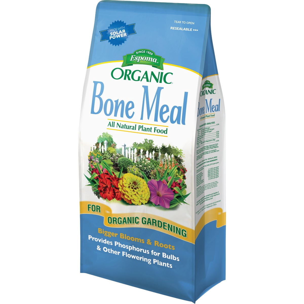 Espoma Bone Meal Fertilizer, Natural 4-12-0 Granules - For Bulbs, Flowers & Roses - 10-Lb.
