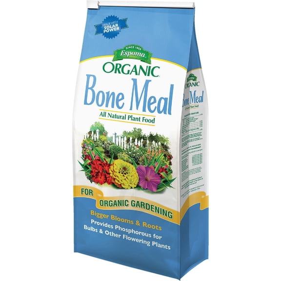 Espoma Organic Bone Meal Fertilizer 4-12-0. All-Natural Plant Food Source of Nitrogen and Phosphorus for Organic Gardening. for Bulbs & Other Flowering Plants. 4 lb. Bag.
