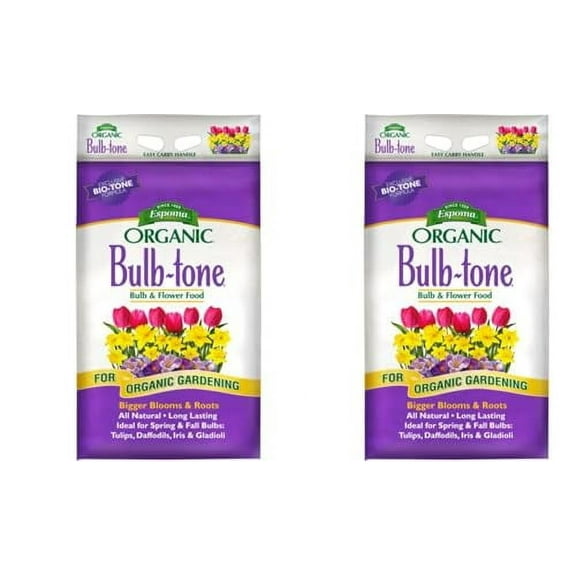 Espoma Organic Bulb-Tone 3-5-3 Natural & Organic Fertilizer and Plant Food for All Spring and Fall Bulbs. 18 lb. Bag. Use for Planting & Feeding to Promote Vibrant Blooms - Pack of 2
