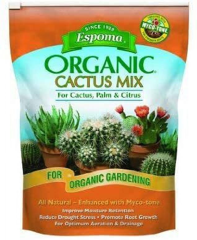 Espoma CA4 Organic Indoor Palm Citrus Cactus Potting Mix, 4 Quarts ...
