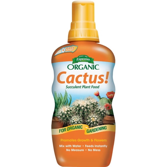 Espoma Organic Cactus! Plant Food, Natural & Organic Fertilizer for All Cactus, Succulents, Palm, and Citrus Both Indoors and Outdoors, 8 oz, Pack of 4