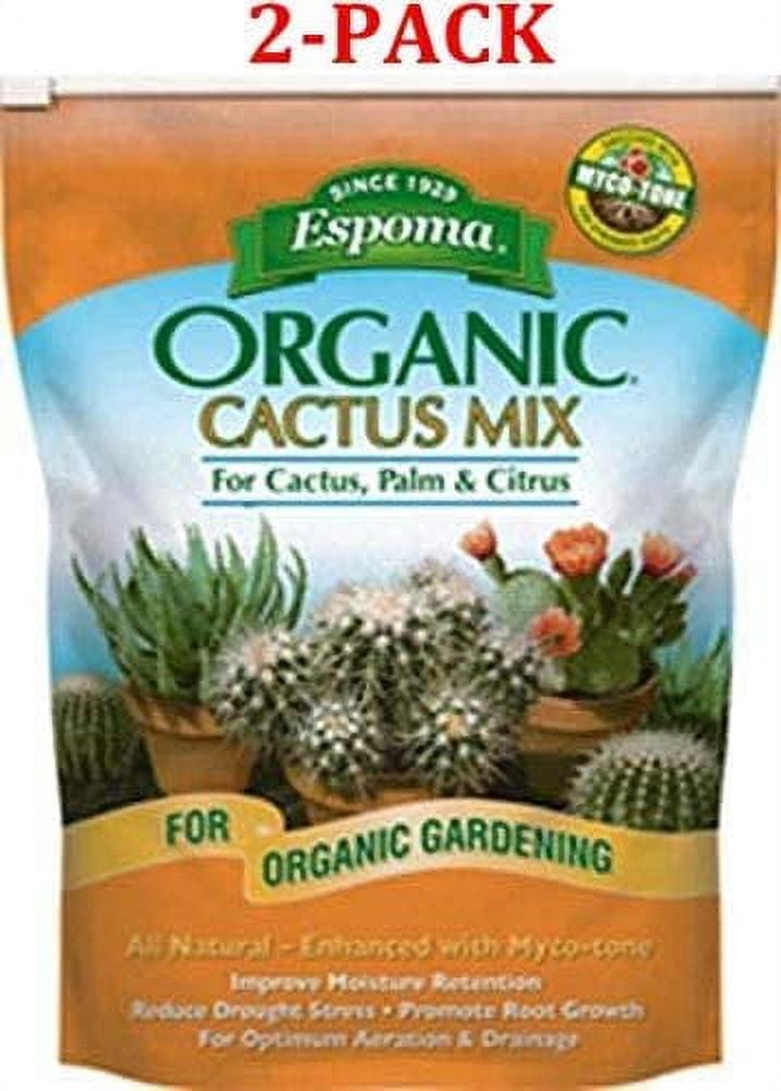 CA4 4-Quart Organic Cactus Mix 1, 4 Quart, 2-Pack