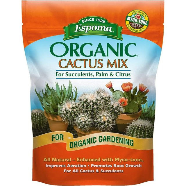 Espoma Organic Cactus Potting Soil Mix, Natural & Organic Soil for