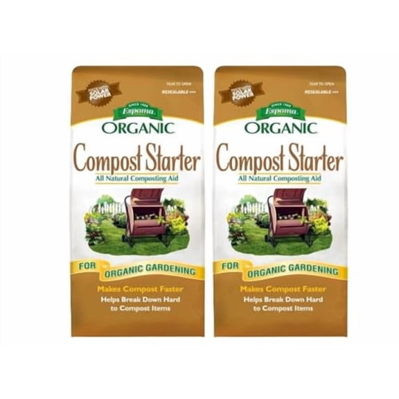 Espoma Organic Compost Starter; All-Natural Composing Aid Helps Break Down Organic Matter to Make Rich Compost for Organic Gardening. 4 lb. Bag; Pack of 2