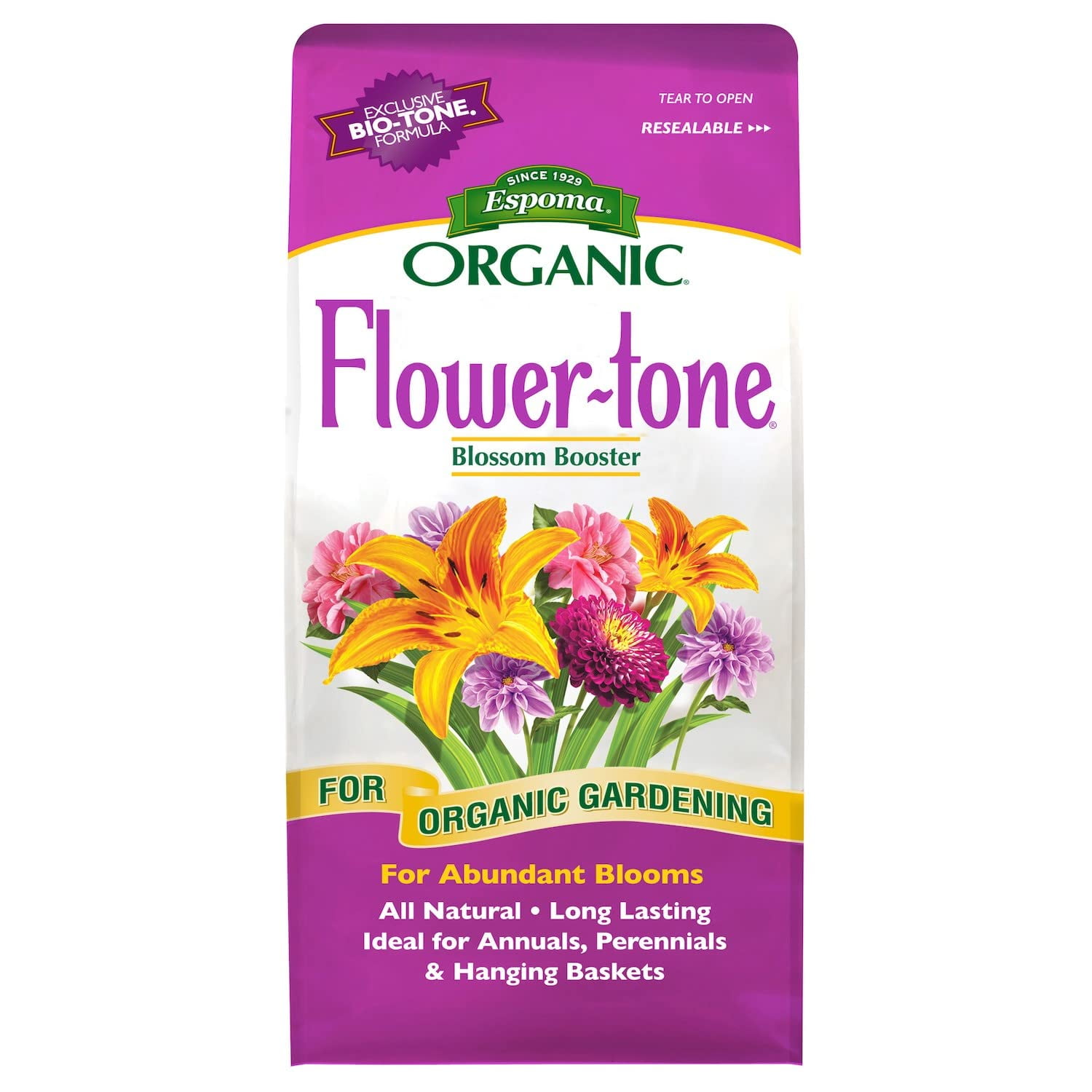 Espoma Organic FlowerTone 345 Natural & Organic Plant Food; 4 lb