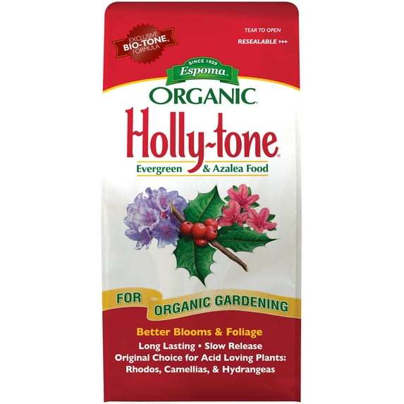 Espoma Organic Holly-Tone for Evergreen & Azalea Plant Food, 4-3-4 Fertilizer, 8 lb.
