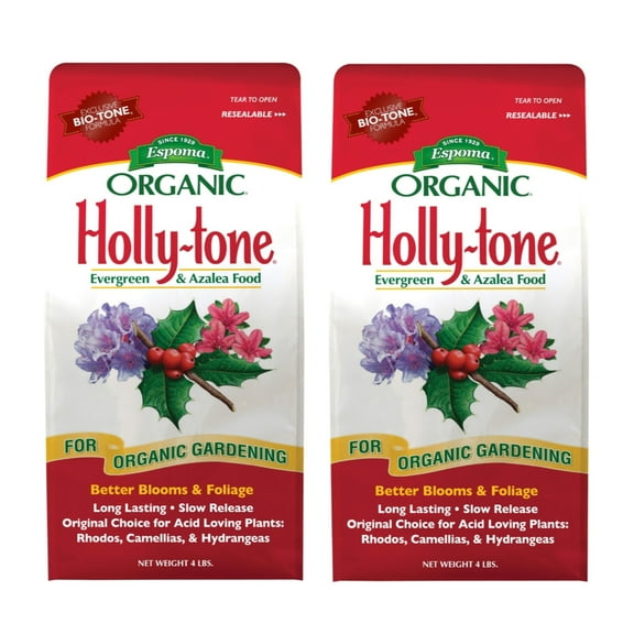 Espoma Holly-Tone Plant Food Granules - 4-3-4 Natural Fertilizer - 2 Pack, 4 lbs