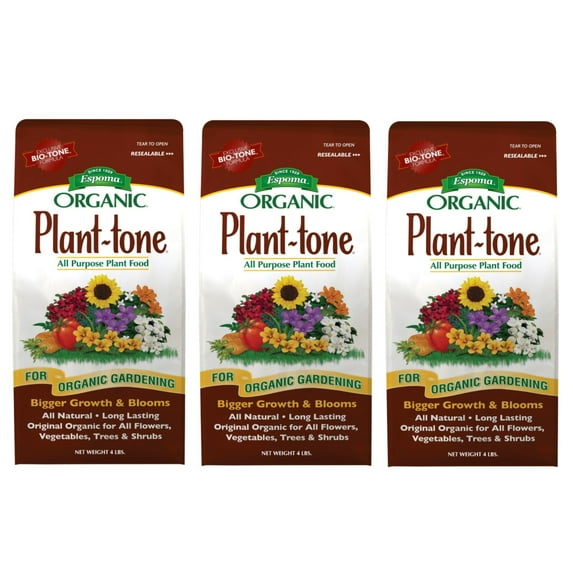 Espoma PT4 4-Pound Plant-Tone Organic 5-3-3 Plant Food - 3 Pack