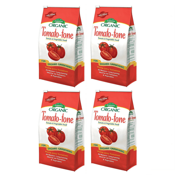Espoma Organic Tomato-tone 3-4-6 with 8% Calcium, Plant Food for Tomatoes and Vegetables, 4lb (Pack of 4)