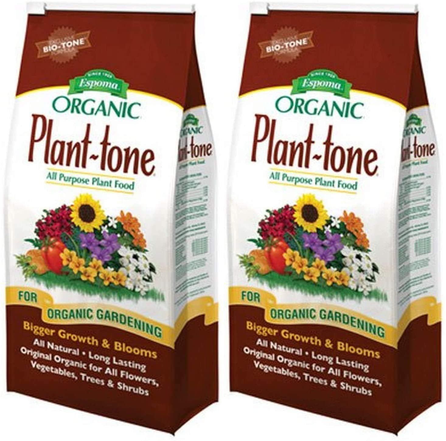 Espoma PT4 4-Pound Plant-Tone Organic 5-3-3 Plant Food Pack of 2