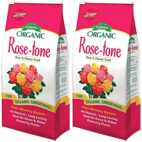 Espoma Rose-Tone Plant Food Granules - 4-3-2 NPK, Natural, Slow-Release - 2 Pack, 4 Lbs
