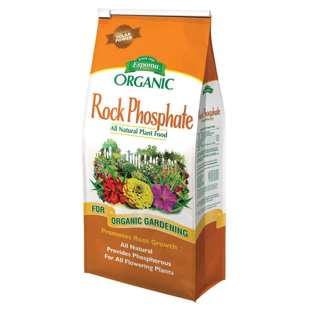 Espoma Rock Phosphate 0-3-0 Natural Plant Food for Flowering Plants, 28 Lbs