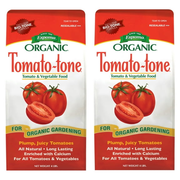 Espoma Organic Tomato-tone 3-4-6 with 8% Calcium, Plant Food for Tomatoes and Vegetables, 4lb (Pack of 2)