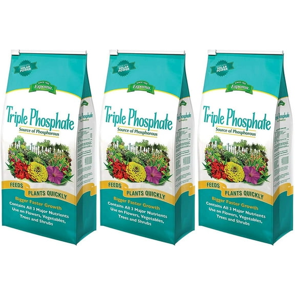 Espoma Triple Phosphate Fertilizer Granules - Plant Food - 3 Pack, 6.5-Pound