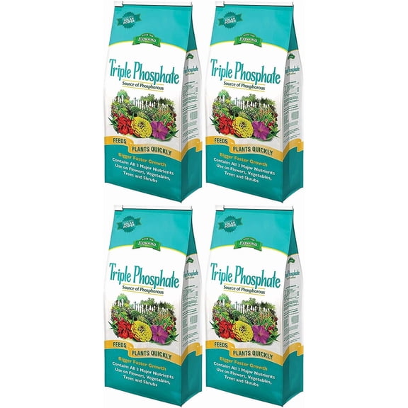 Espoma TP6 Triple Phosphate Fertilizer, 6.5-Pound, 4 Pack