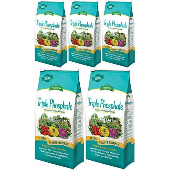 Espoma TP6 Triple Phosphate Fertilizer, 6.5-Pound, 5 Pack