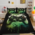 thumbnail image 1 of Esports Style Bedding Set Duvet Cover Dark Green Pillowcase Adult Cool Bedroom Decor Home Bedclothes, 1 of 6