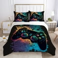 thumbnail image 1 of Esports Style Bedding Set Duvet Cover Video Game Elment Pillowcase Teen Adult Skin-friendly Bedclothes, 1 of 6