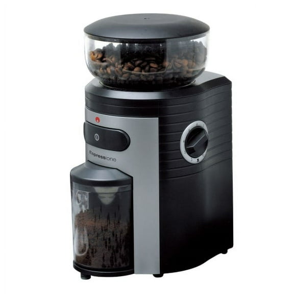 Espressione Conical Burr Coffee Grinder Black Silver