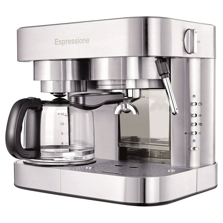 Espressione Stainless Steel Combination Espresso Machine & 10 Cup