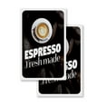 thumbnail image 1 of Espresso (2-PACK) 24" x 36" Vinyl Decals | Sign Insert Peel & Stick Decals Stickers Window Signs, 1 of 2
