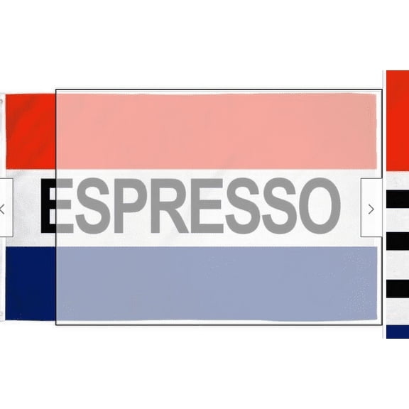 Espresso 3x5 ft Flag Polyester Perfect for Businesses, Cafes, Coffee Shops, ETC