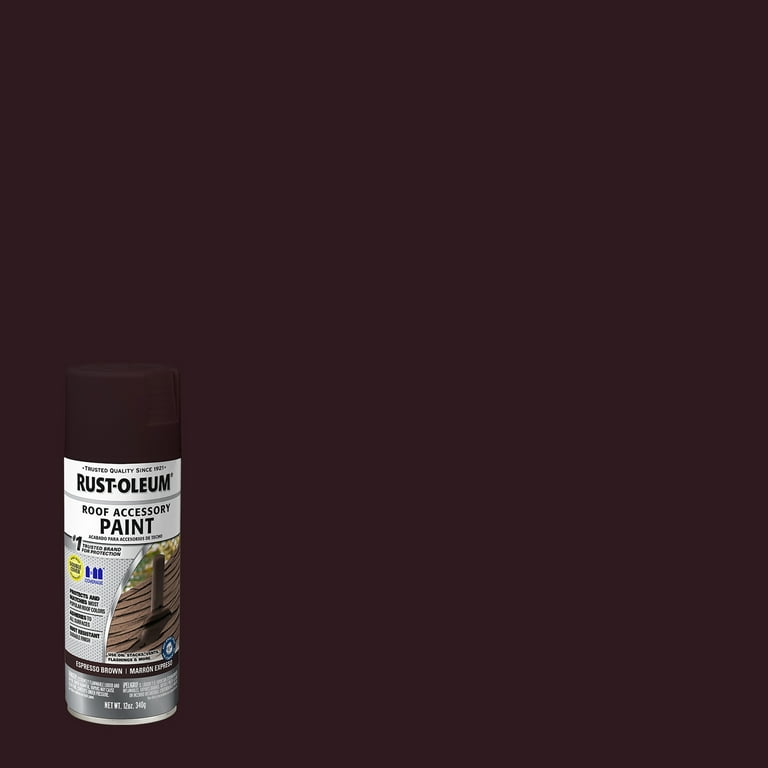 Espresso Brown Rust Oleum Roof Accessory Coating Flat Spray Paint 302125 12 oz. 6 Pack Walmart