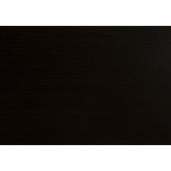 Espresso C-shaped end table with remote storage / Functional in the bedroom