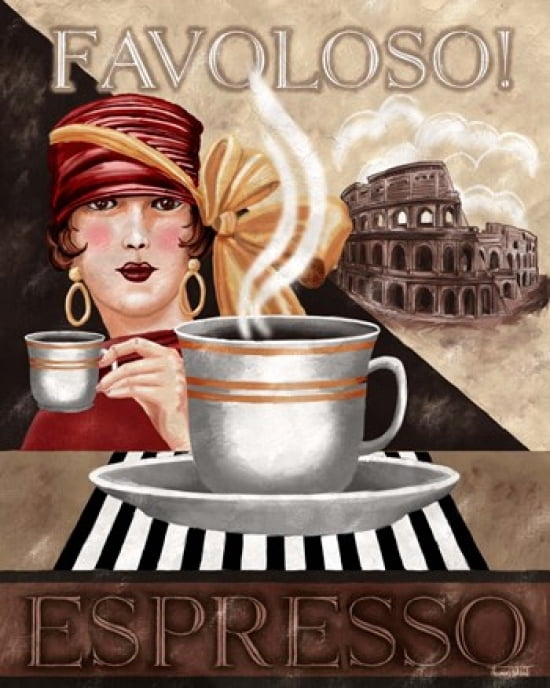 Espresso Canvas Art - Tom Wood (22 x 27)